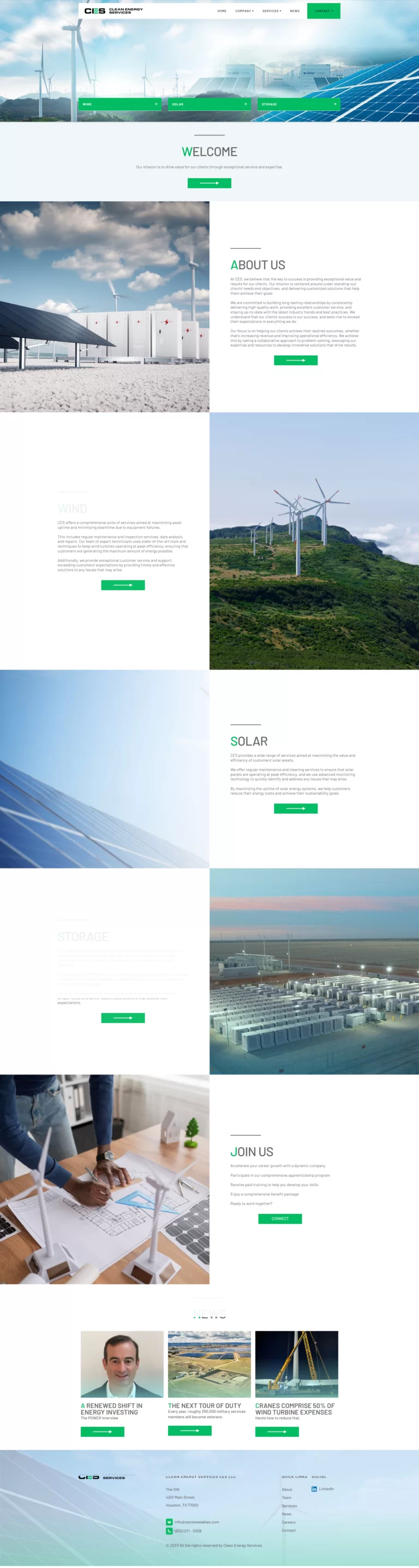Ces renewable clean energy services